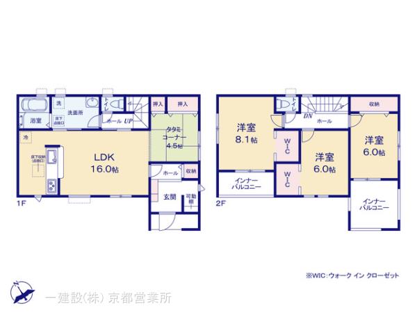 リーブルガーデン平群町椿井第２の見取り図
