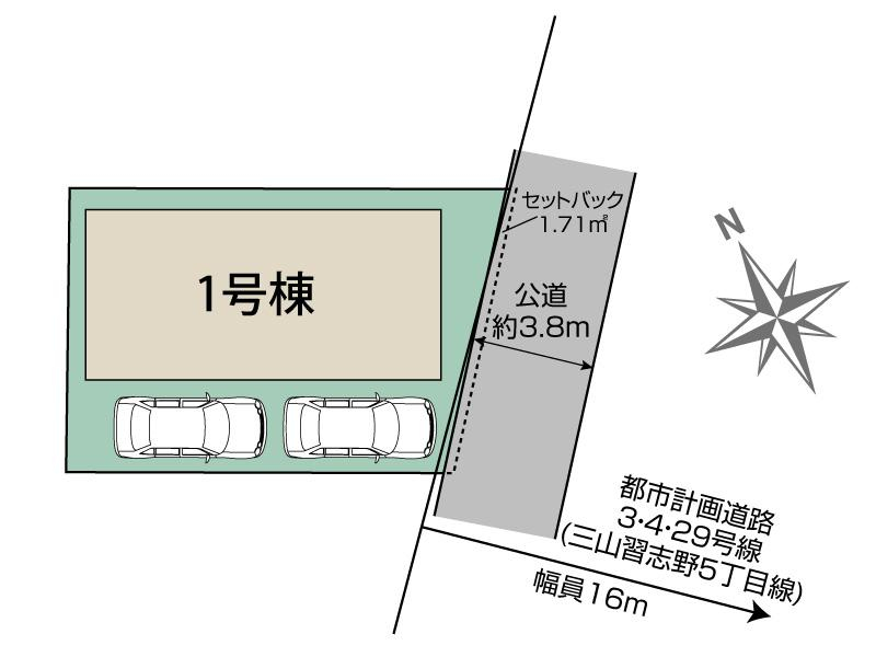 ブルーミングガーデン船橋市三山４丁目１棟の見取り図