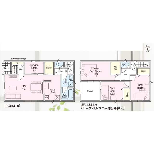 クレイドルガーデン東大阪市稲田本町 第4の見取り図