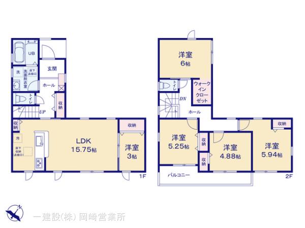 リーブルガーデン碧南第64堀方町の見取り図