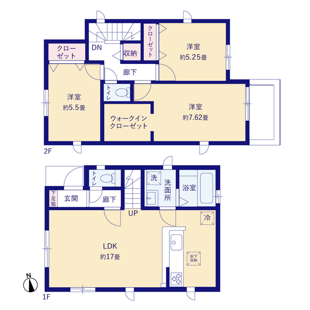 グラファーレ4213国立市青柳５期１棟の見取り図