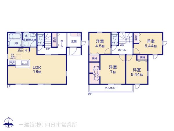 リーブルガーデン四日市市楠町本郷第１４の見取り図