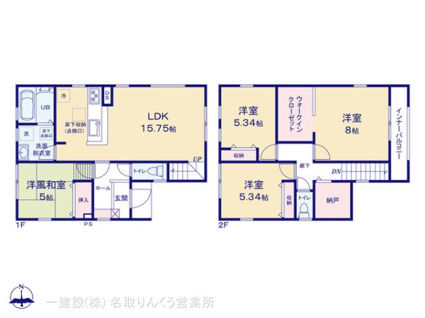 リーブルガーデン宮城野区福室５丁目第２の見取り図