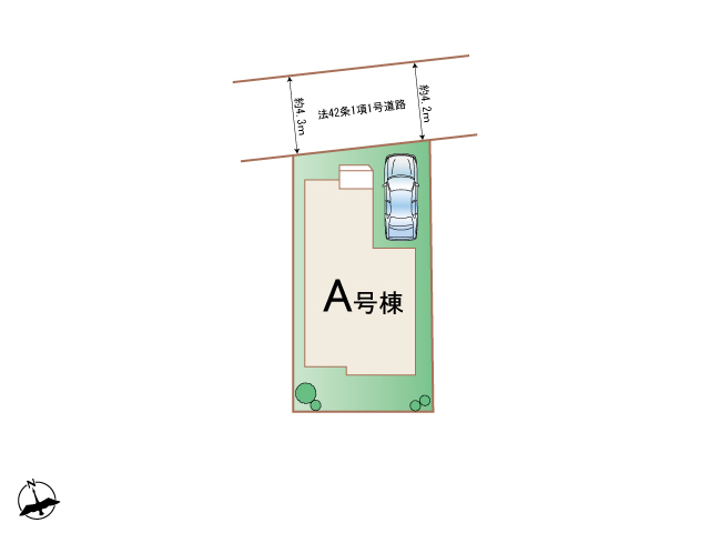 ハートフルタウン横浜市泉区中田南4丁目1067番の見取り図