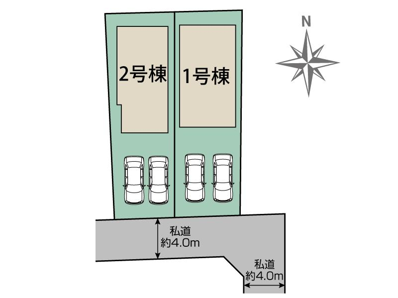 ブルーミングガーデン東久留米市中央町１丁目２棟の見取り図