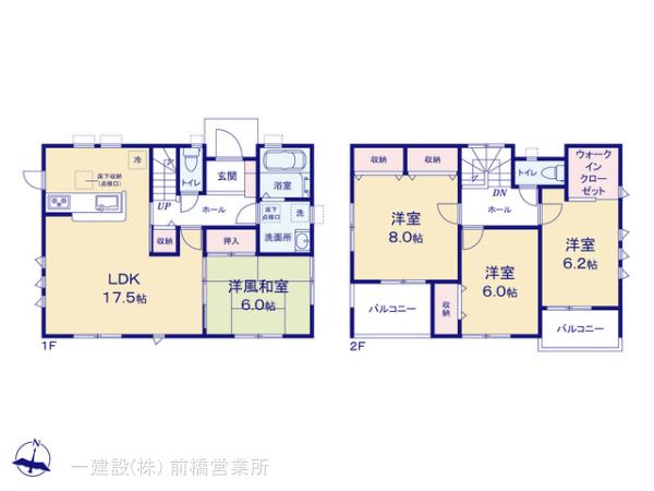 リーブルガーデン前橋市鶴光路町の見取り図
