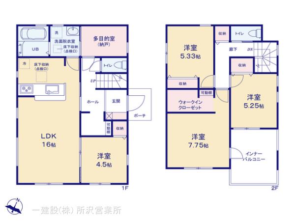 リーブルガーデン所沢下富第10期の見取り図