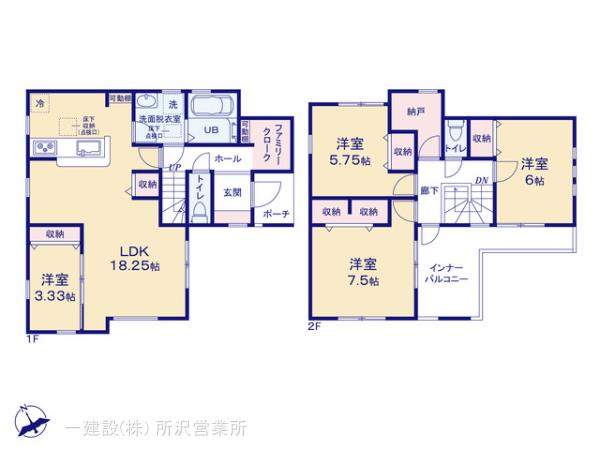 リーブルガーデン所沢上新井第16期の見取り図