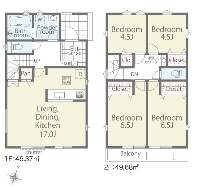 リナージュ柏酒井根５丁目　第１期の見取り図