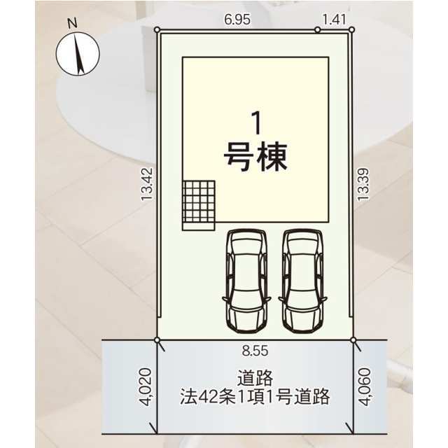 クレイドルガーデン盛岡市茶畑 第5の見取り図