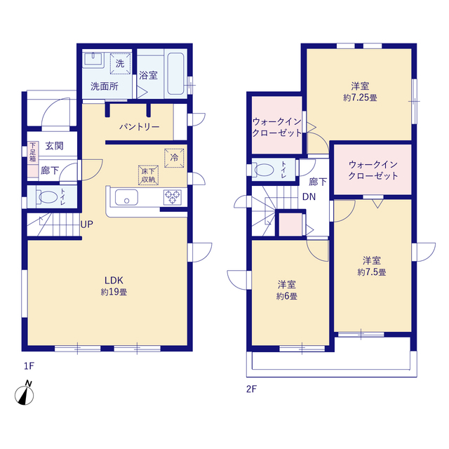 グラファーレ4227富士見市羽沢１２期３棟の見取り図