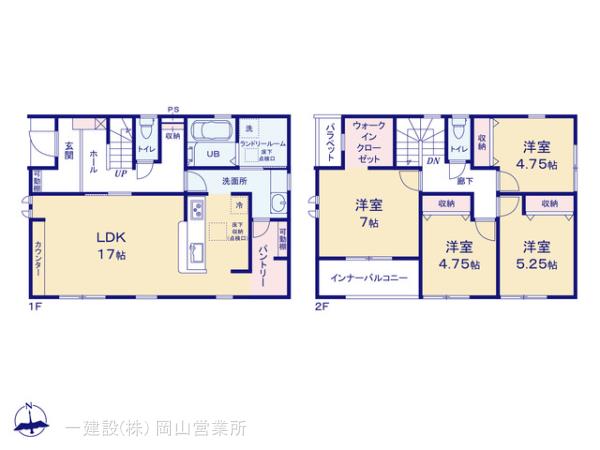 リーブルガーデン東区可知第３の見取り図