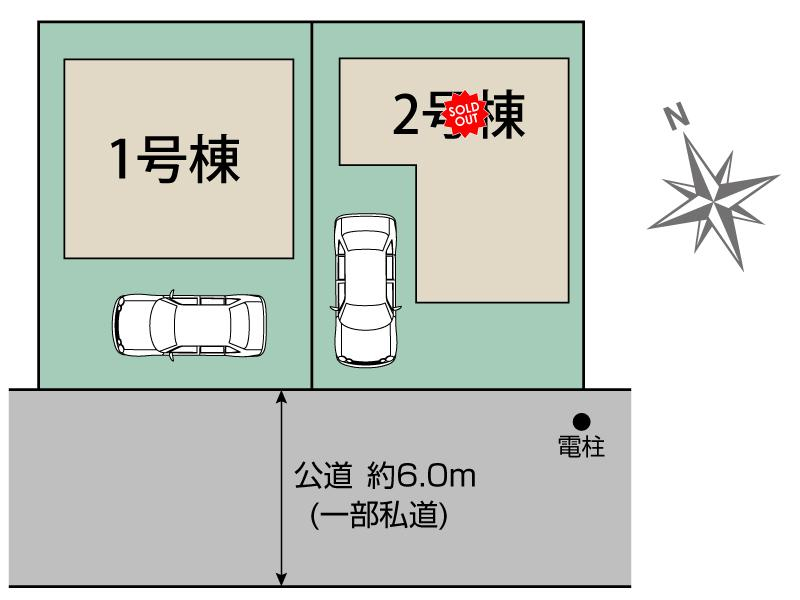 ブルーミングガーデン新座市野火止５丁目２棟の見取り図
