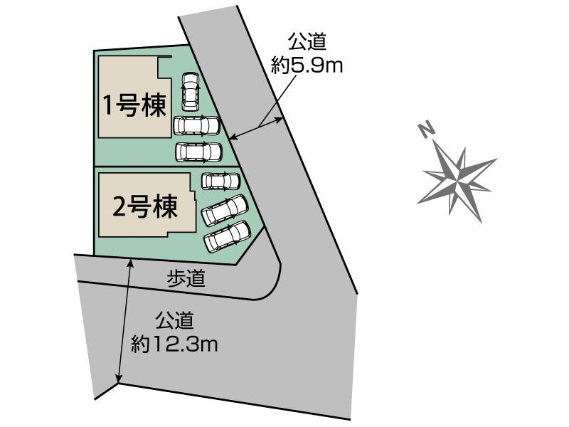 ブルーミングガーデン豊田市高上２丁目２期２棟の見取り図