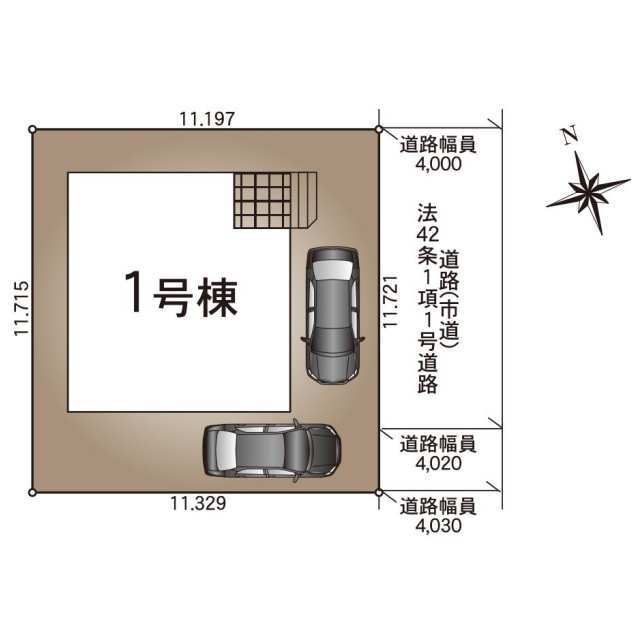 クレイドルガーデン宮崎市恒久 第15の見取り図