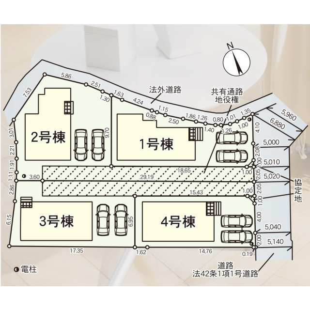 クレイドルガーデン北九州市小倉南区長行東 第1の見取り図