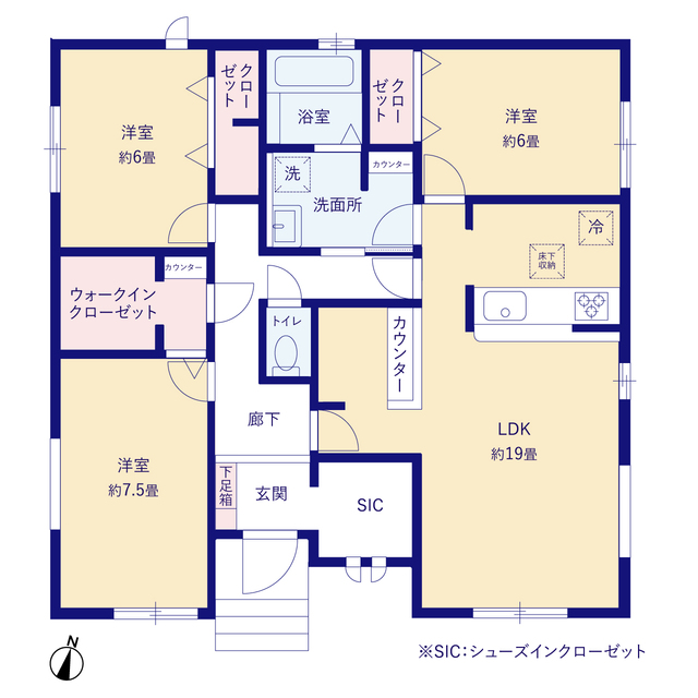 グラファーレ4382さいたま市西新井１棟の見取り図
