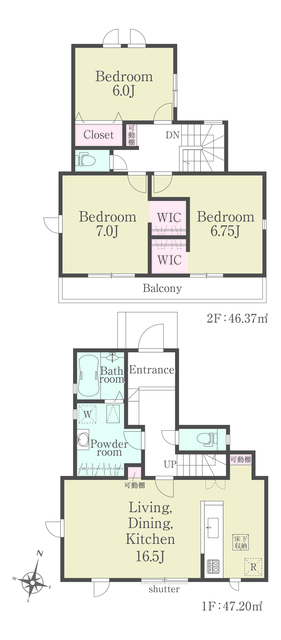 リナージュ日野大坂上２丁目　第１期の見取り図