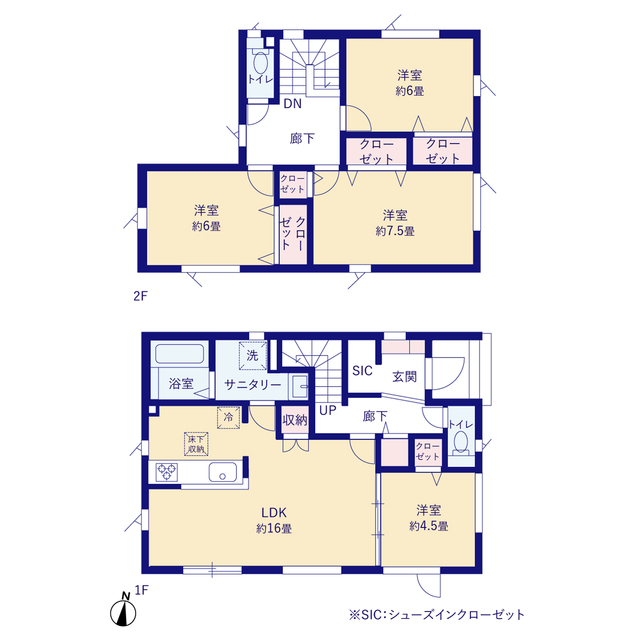 グラファーレ4351札幌市川沿９期２棟の見取り図