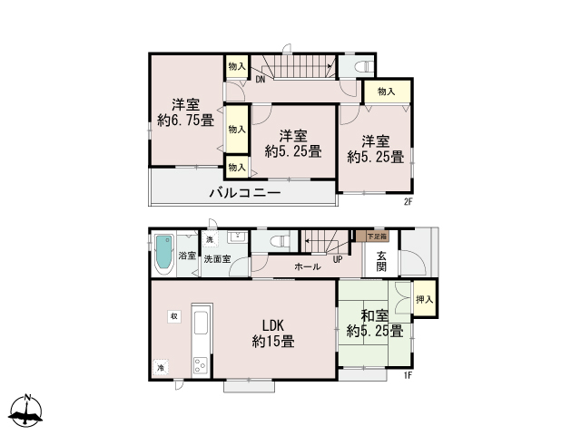 ハートフルタウン新座栄3丁目の見取り図