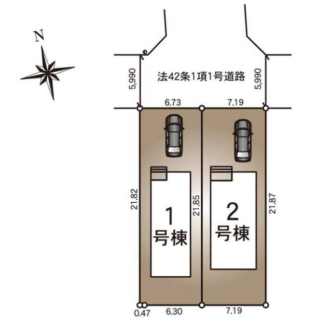 クレイドルガーデン郡山市御前南 第7の見取り図