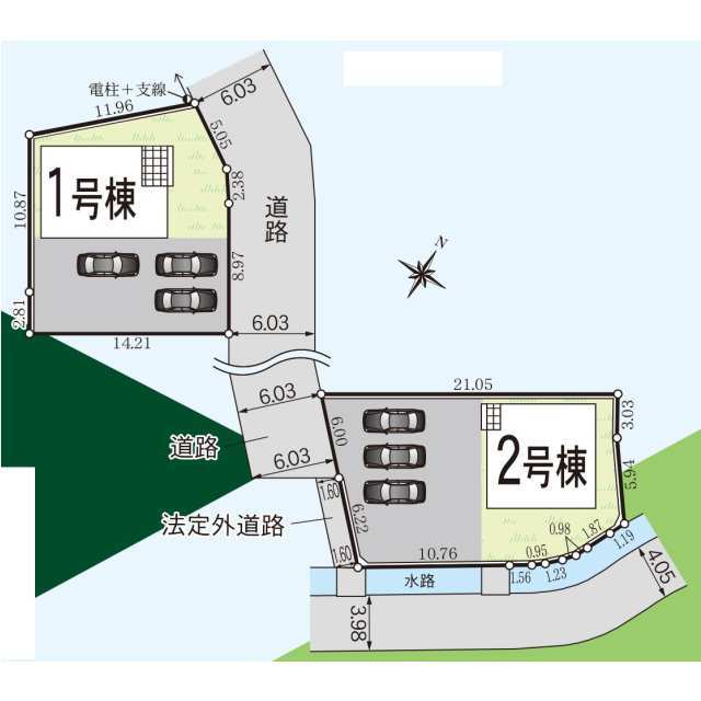 クレイドルガーデン宇多津町東分 第2の見取り図