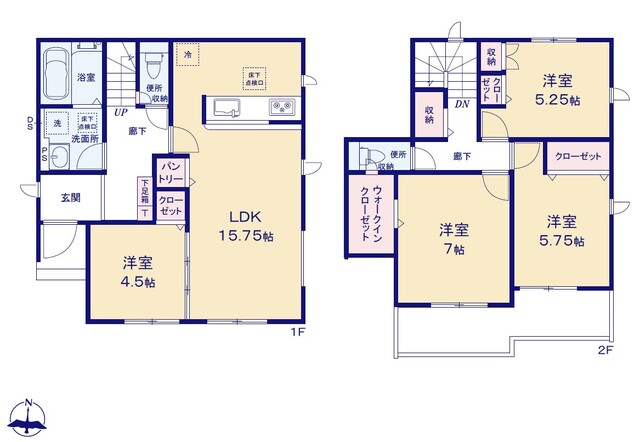 グラファーレ知立市昭和２棟の見取り図