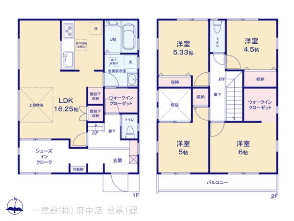 リーブルガーデン府中市美好町第５の見取り図