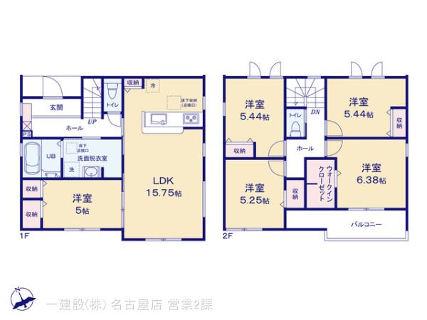 リーブルガーデン稲沢市平和町法立北瀬古第２の見取り図