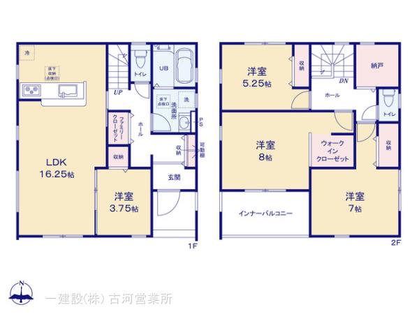 リーブルガーデン八千代東原の見取り図