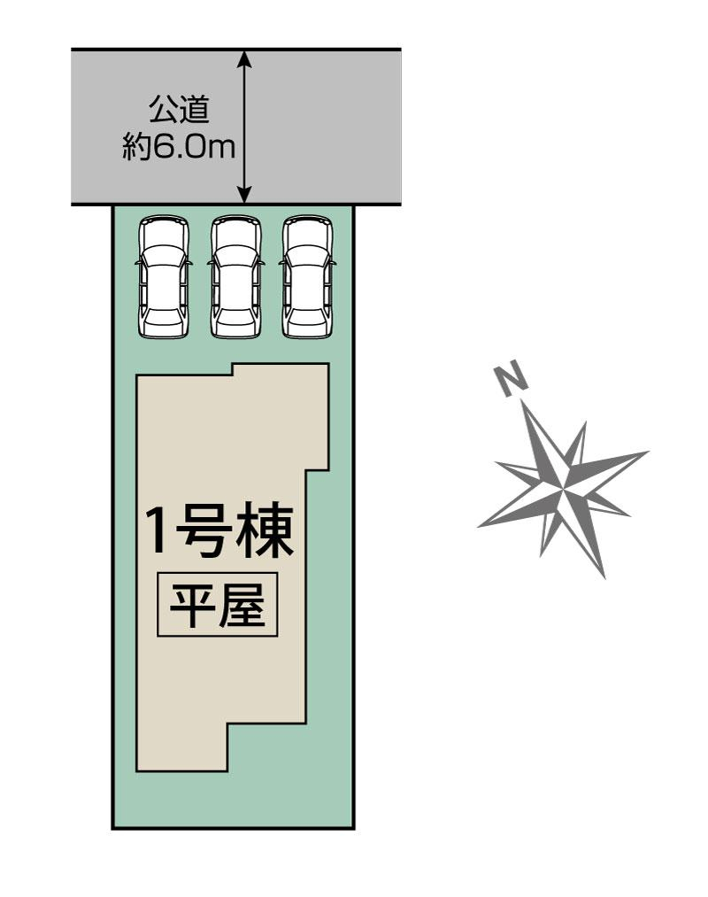 ブルーミングガーデン熊谷市別府２丁目１棟の見取り図