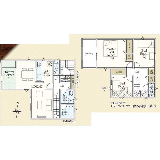 クレイドルガーデン安堵町東安堵 第5の見取り図
