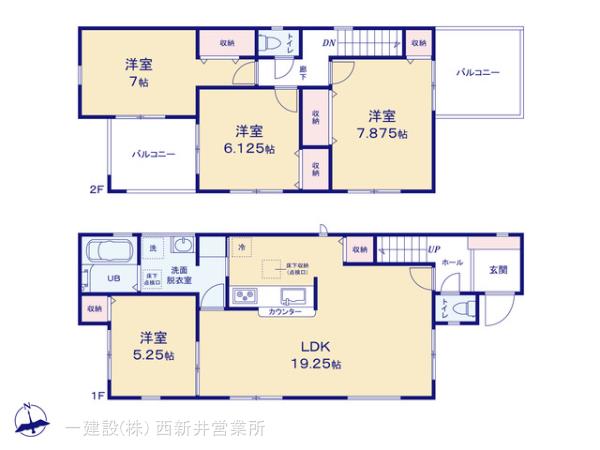 リーブルガーデン草加市吉町６期の見取り図
