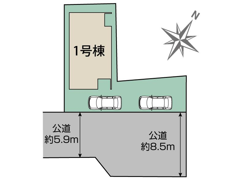 ブルーミングガーデン広島市安芸区中野１丁目１棟の見取り図