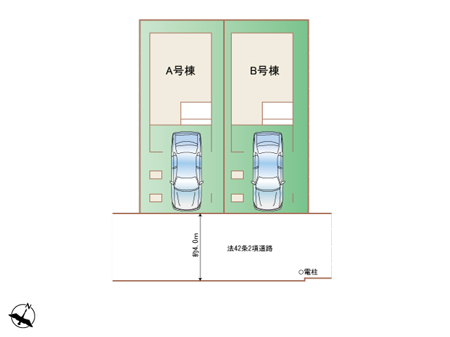 ハートフルタウン大森東4丁目3985番の見取り図