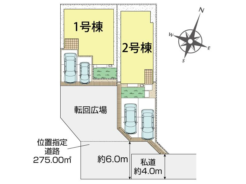 ブルーミングガーデン船橋市習志野台４丁目２期２棟の見取り図