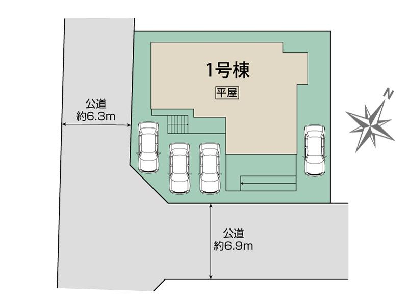 ブルーミングガーデン西宮市北六甲台２丁目２期１棟の見取り図