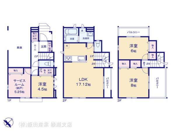 ハートフルタウン市川市富浜三丁目8番の見取り図