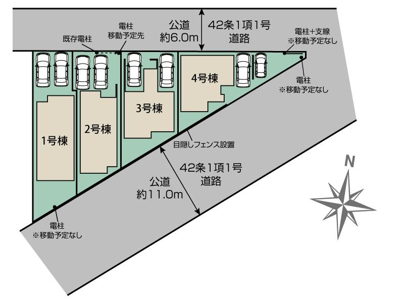 ブルーミングガーデン川越市仙波町３丁目３期４棟の見取り図