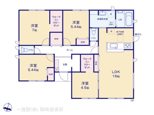 リーブルガーデン西尾第７０一色町の見取り図
