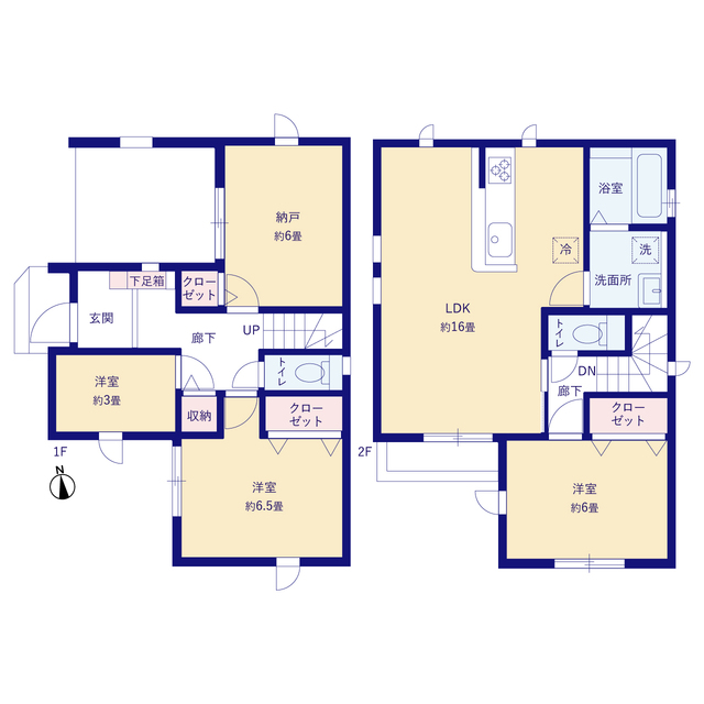 グラファーレ4244横須賀市長井８期１棟の見取り図