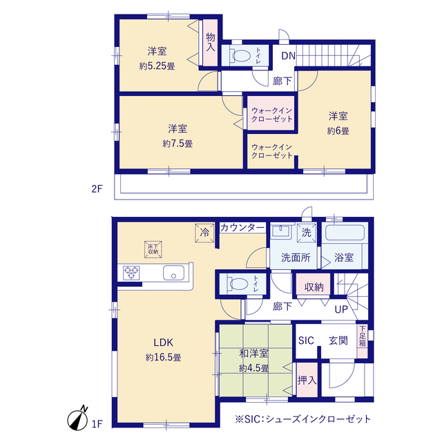 グラファーレ4286佐倉市井野２８期２棟の見取り図