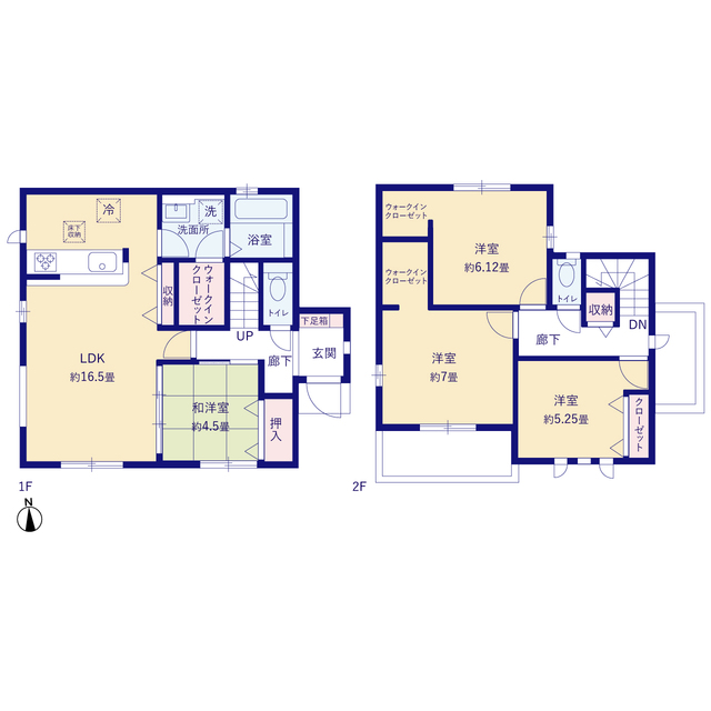 グラファーレ4286酒々井町酒々井３期２棟の見取り図