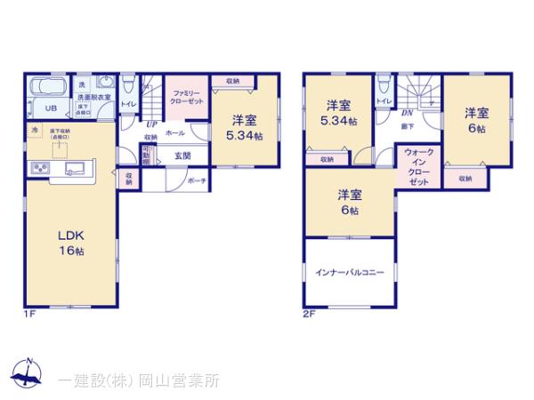 リーブルガーデン中区山崎第１４の見取り図