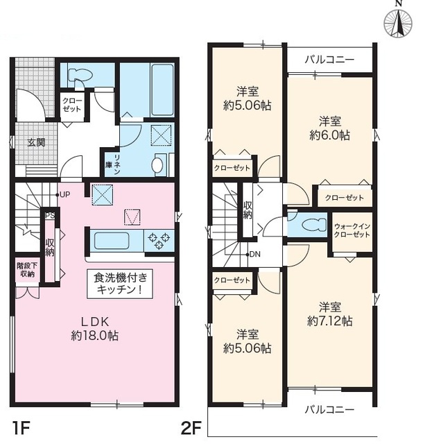 グラファーレ春日井市出川町５期１棟の見取り図