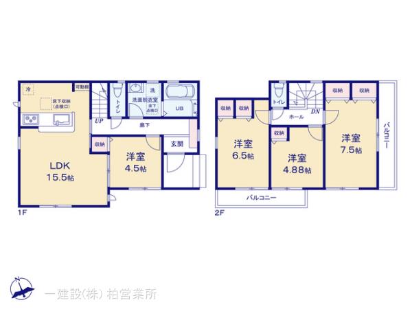 リーブルガーデン小中台町第２の見取り図