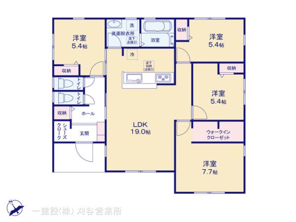 リーブルガーデン西尾市一色町野田の見取り図