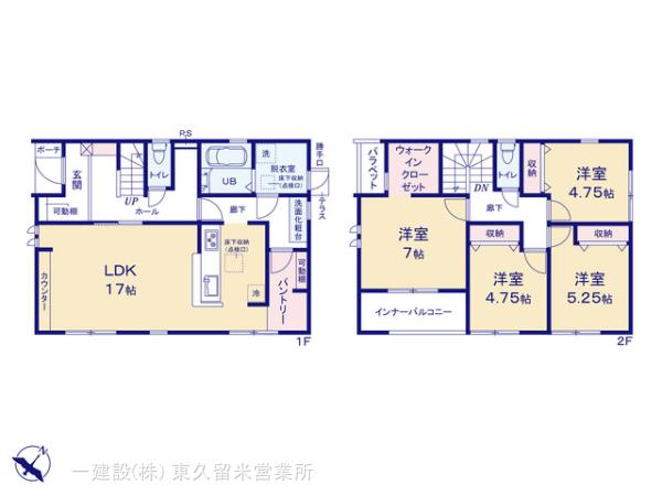 リーブルガーデン三芳町藤久保第２の見取り図