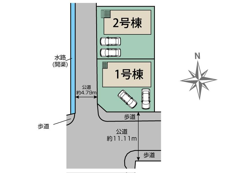 ブルーミングガーデン北九州市若松区赤崎町２棟の見取り図