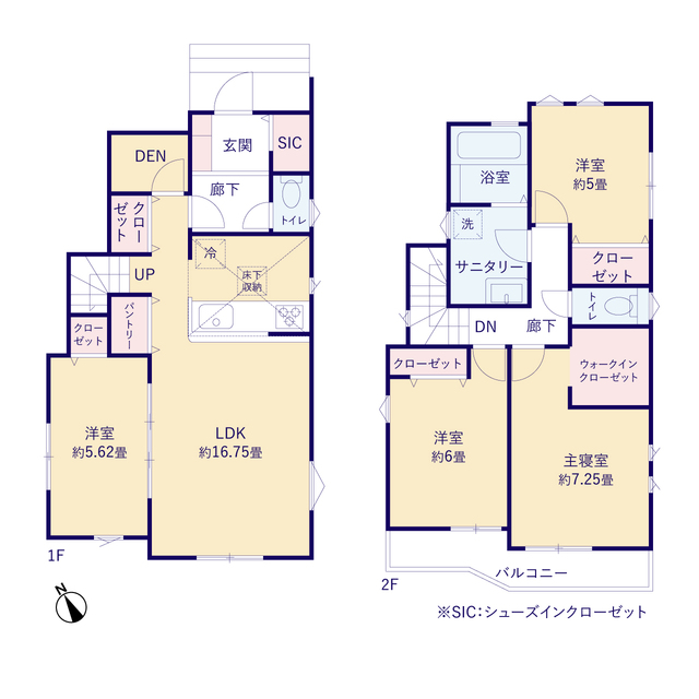 ティアラ4223八王子市元八王子町１１棟の見取り図